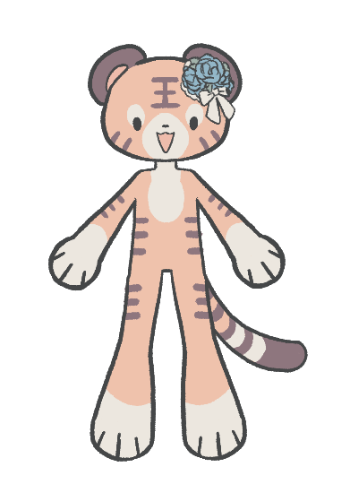 Game asset: Rose headpiece with lace and a bow