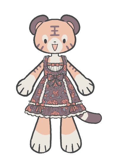 Game asset: JSK with ruffled bust area