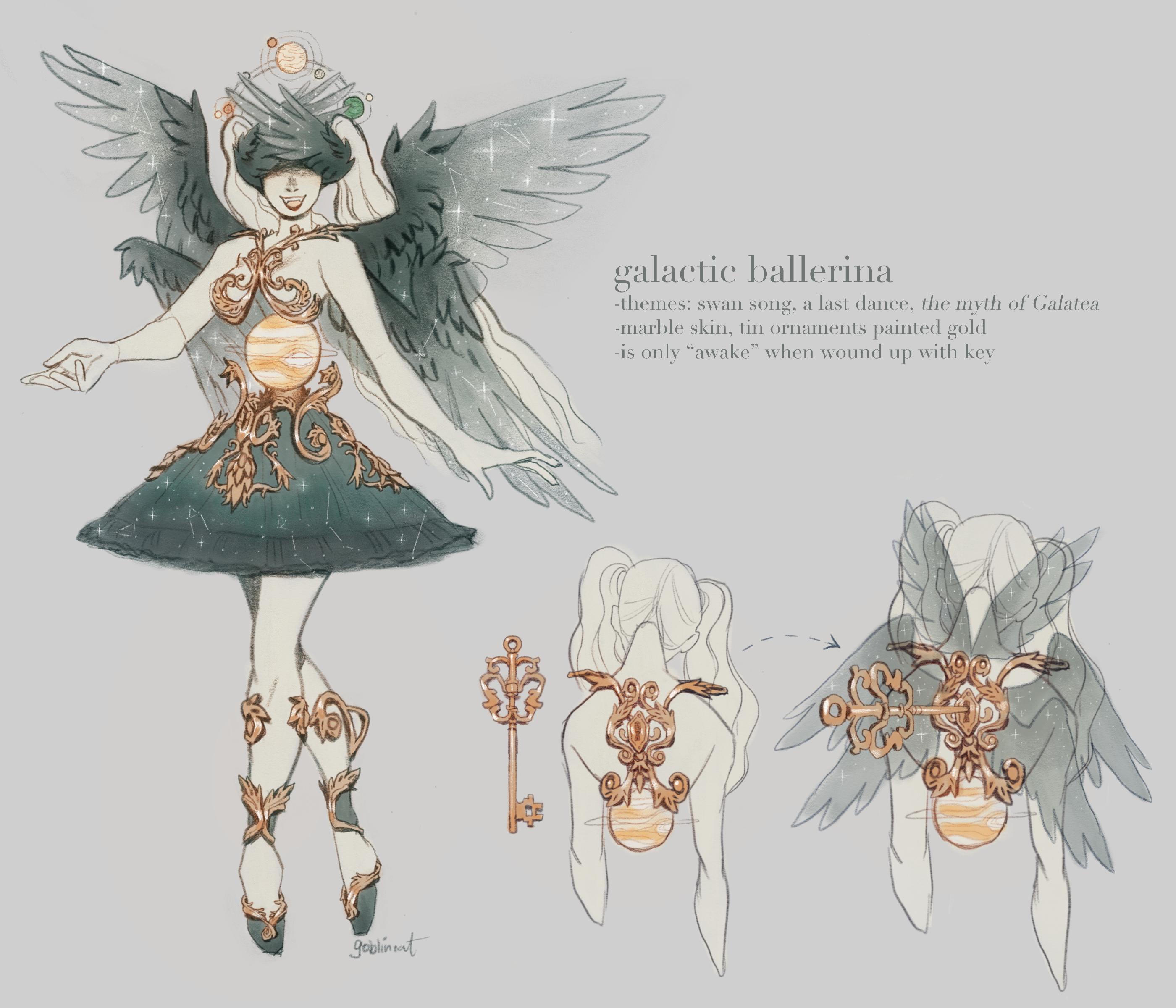 Space-themed angel design