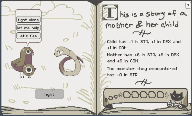 Mother Bird game, hosted on itch.io